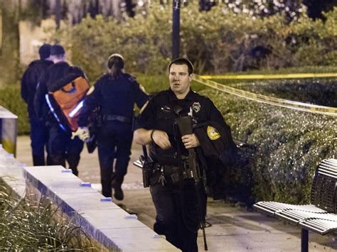 Gunman shot on community college campus in San Diego after killing police dog, authorities say